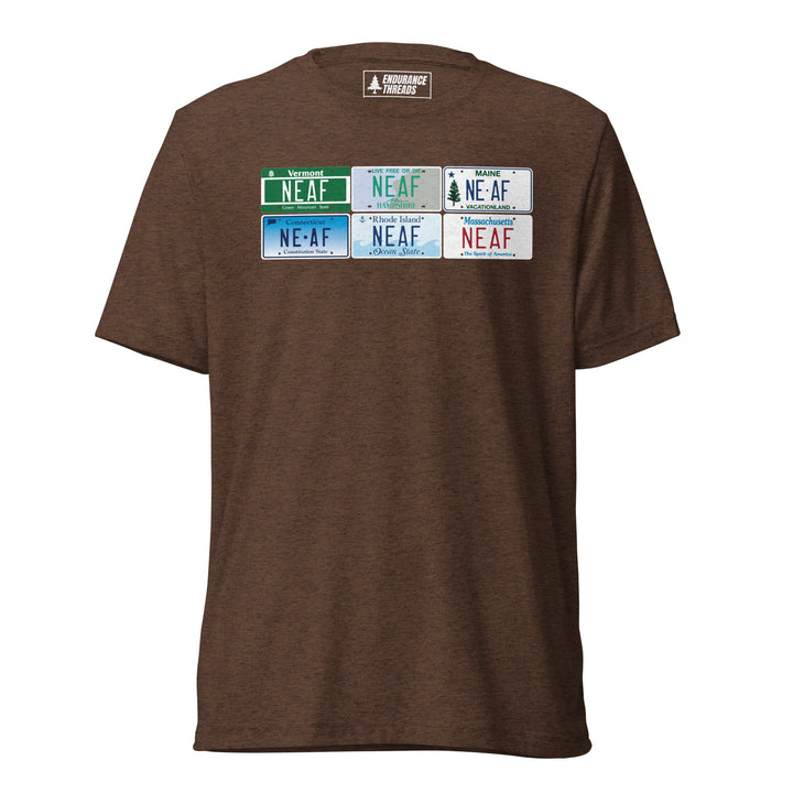NEAF 6 States License Plates Tri - Blend Tee - Unisex - Endurance Threads