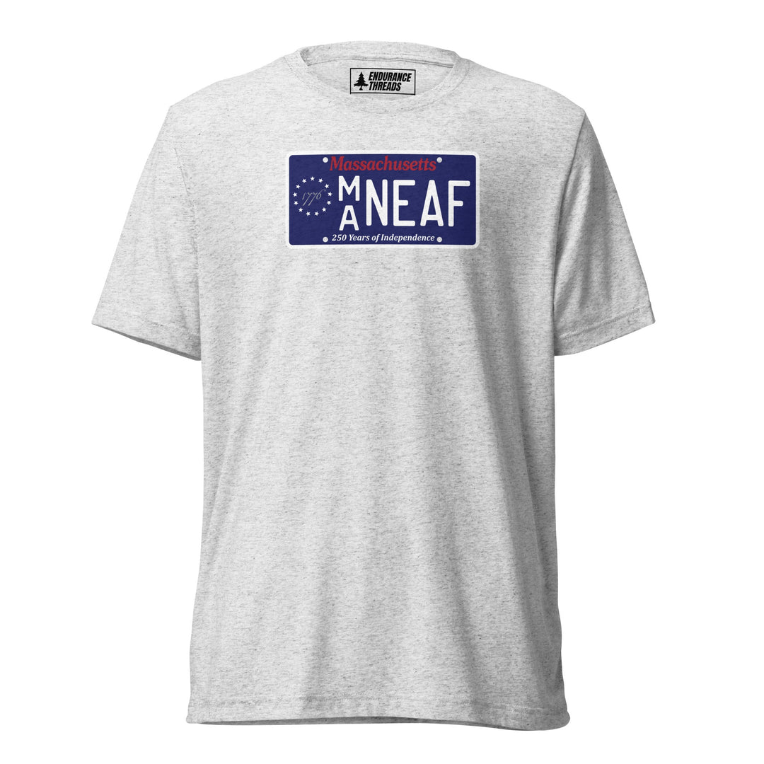 NEAF MA 1776 License Plate Tri - Blend Tee - Unisex - Endurance Threads