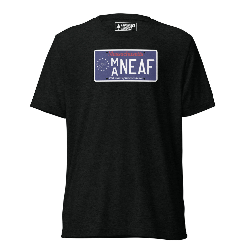 NEAF MA 1776 License Plate Tri - Blend Tee - Unisex - Endurance Threads