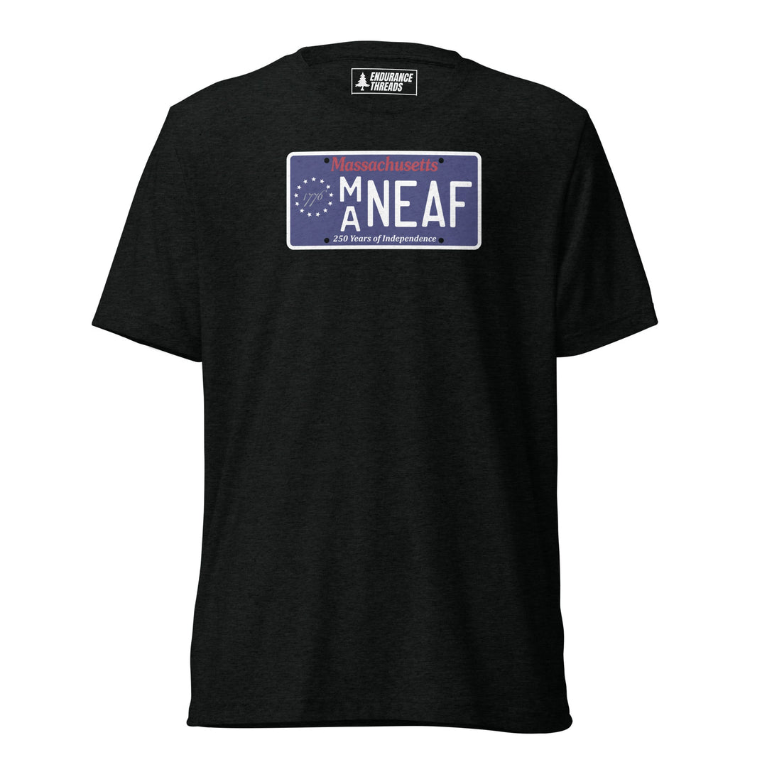 NEAF MA 1776 License Plate Tri - Blend Tee - Unisex - Endurance Threads