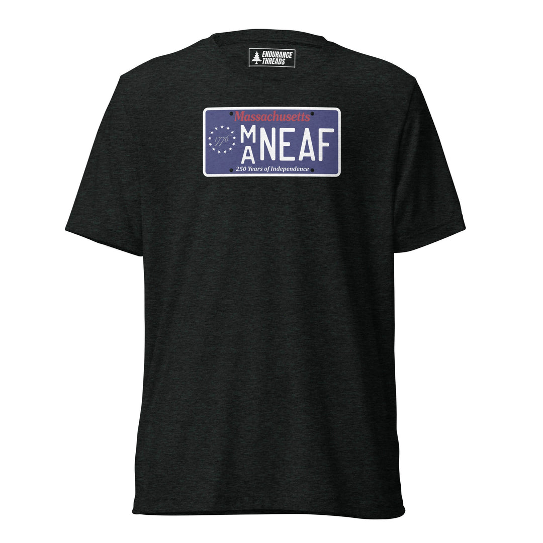 NEAF MA 1776 License Plate Tri - Blend Tee - Unisex - Endurance Threads