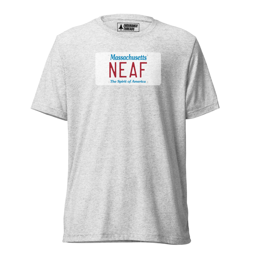 NEAF MA License Plate Tri - Blend Tee - Unisex - Endurance Threads