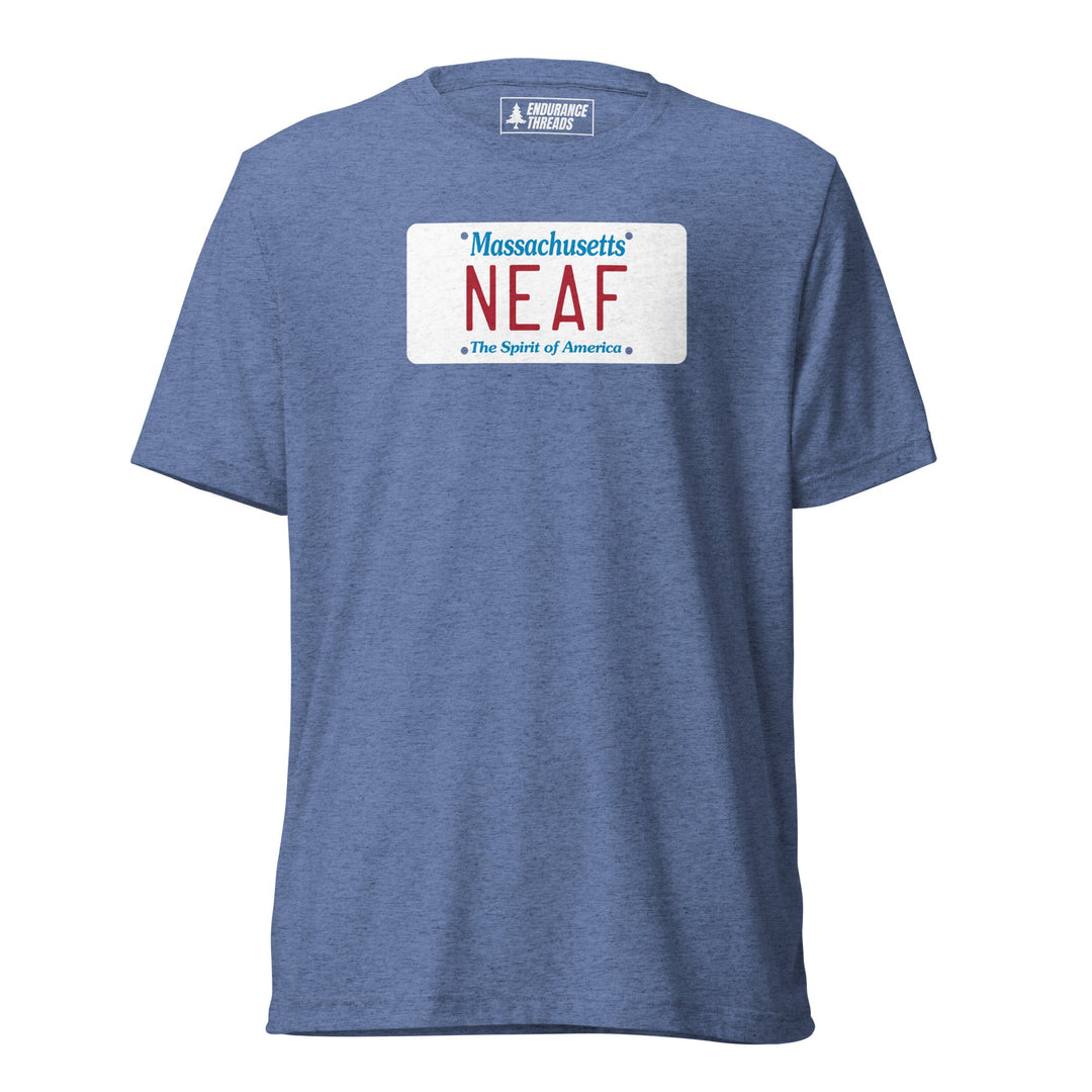 NEAF MA License Plate Tri - Blend Tee - Unisex - Endurance Threads