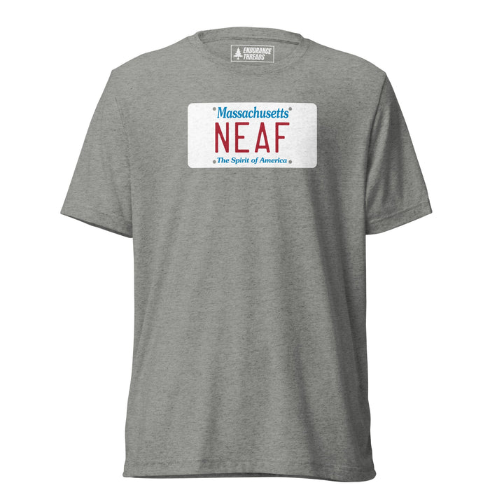 NEAF MA License Plate Tri - Blend Tee - Unisex - Endurance Threads