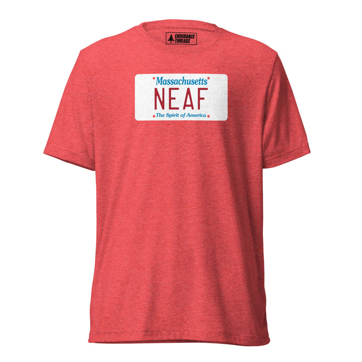 NEAF MA License Plate Tri - Blend Tee - Unisex - Endurance Threads