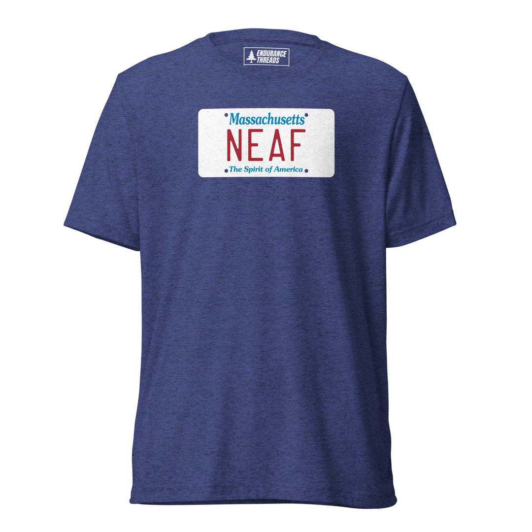 NEAF MA License Plate Tri - Blend Tee - Unisex - Endurance Threads