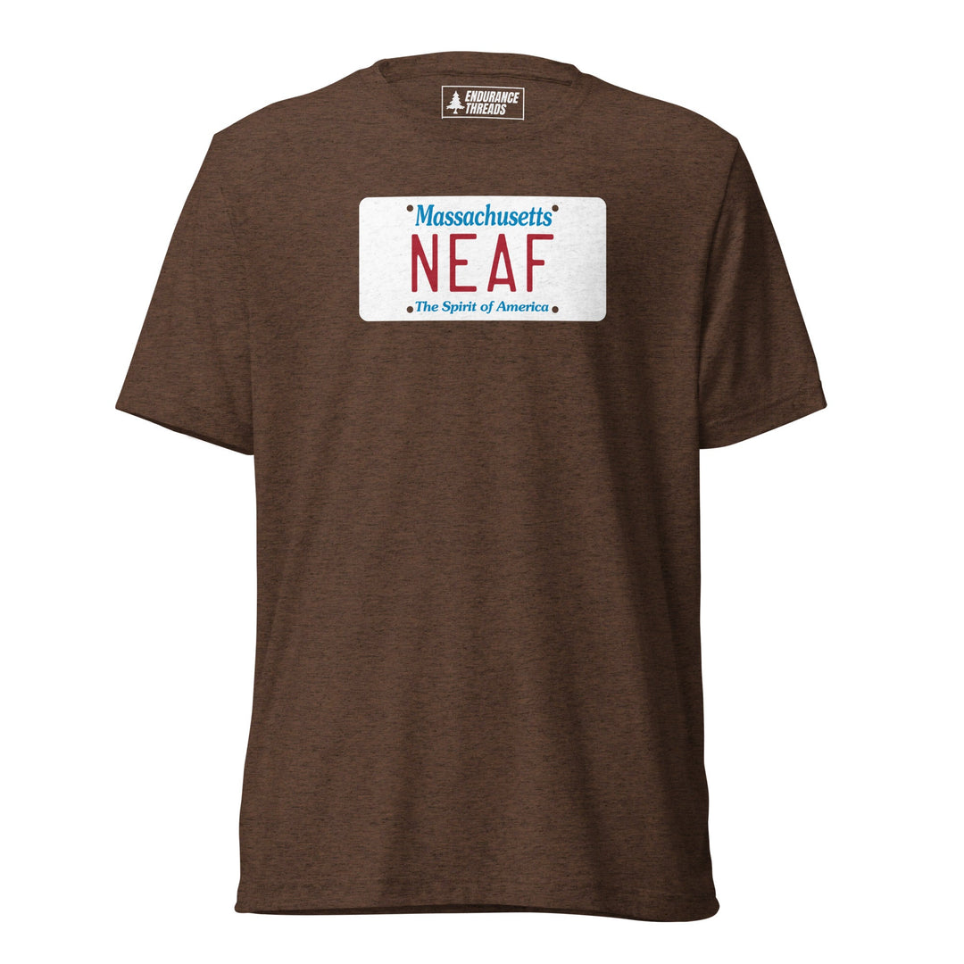 NEAF MA License Plate Tri - Blend Tee - Unisex - Endurance Threads