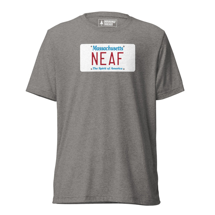 NEAF MA License Plate Tri - Blend Tee - Unisex - Endurance Threads