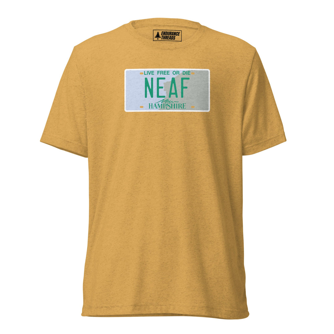 NEAF NH License Plate Tri - Blend Tee - Unisex - Endurance Threads