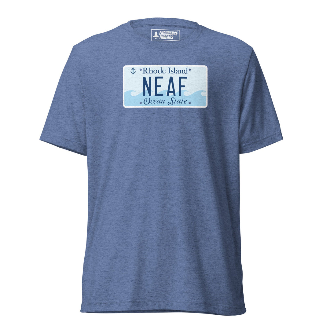NEAF RI License Plate Tri - Blend Tee - Unisex - Endurance Threads