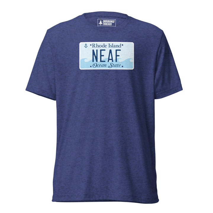 NEAF RI License Plate Tri - Blend Tee - Unisex - Endurance Threads