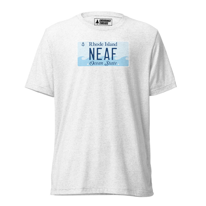 NEAF RI License Plate Tri - Blend Tee - Unisex - Endurance Threads