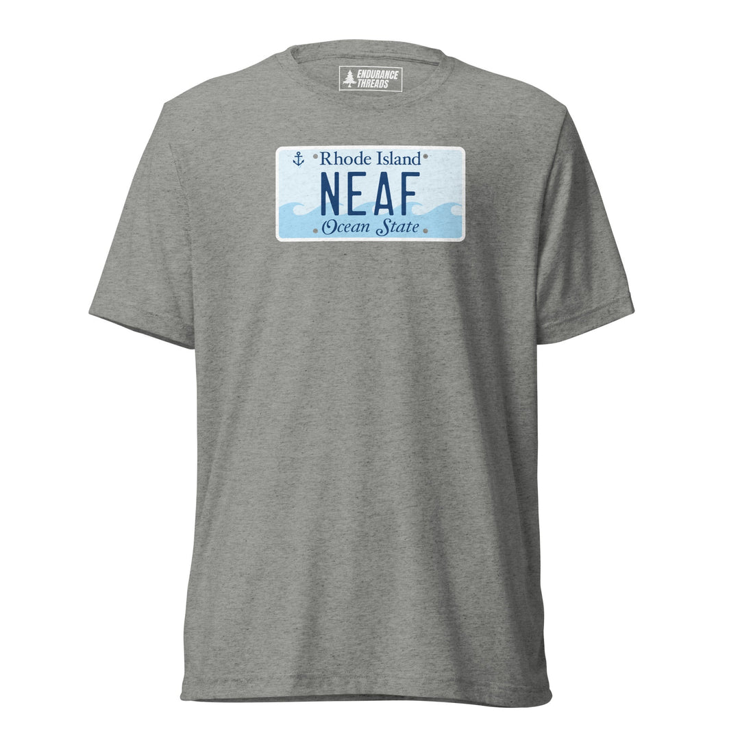 NEAF RI License Plate Tri - Blend Tee - Unisex - Endurance Threads