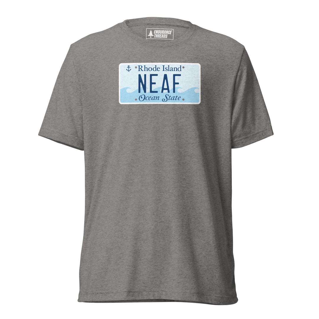 NEAF RI License Plate Tri - Blend Tee - Unisex - Endurance Threads