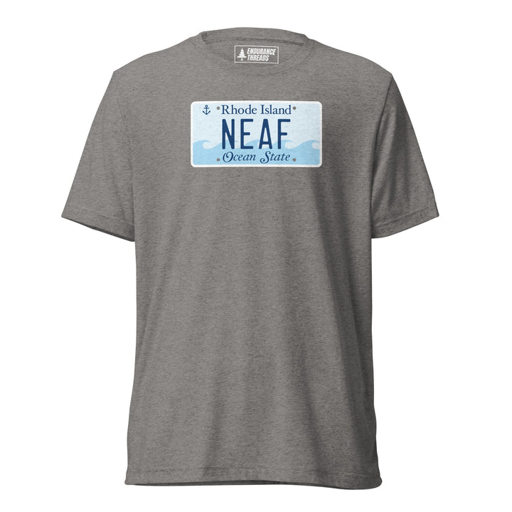 NEAF RI License Plate Tri - Blend Tee - Unisex - Endurance Threads