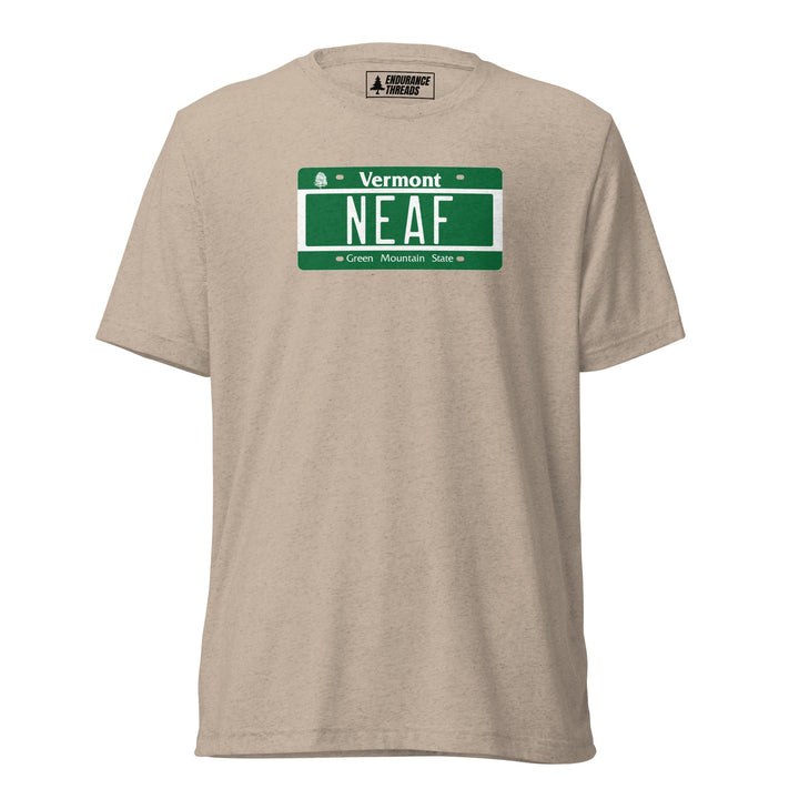 NEAF VT License Plate Tri - Blend Tee - Unisex - Endurance Threads