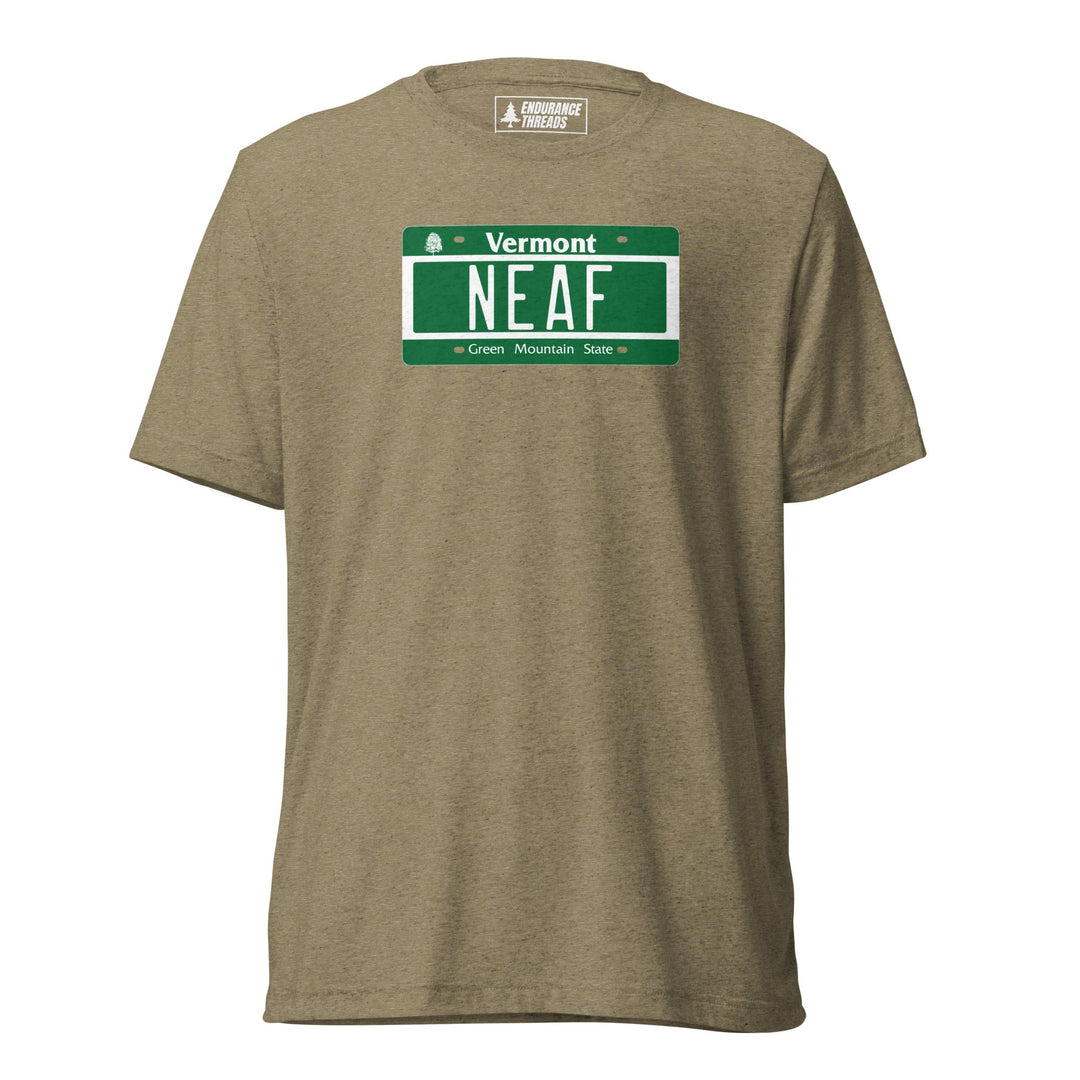 NEAF VT License Plate Tri - Blend Tee - Unisex - Endurance Threads