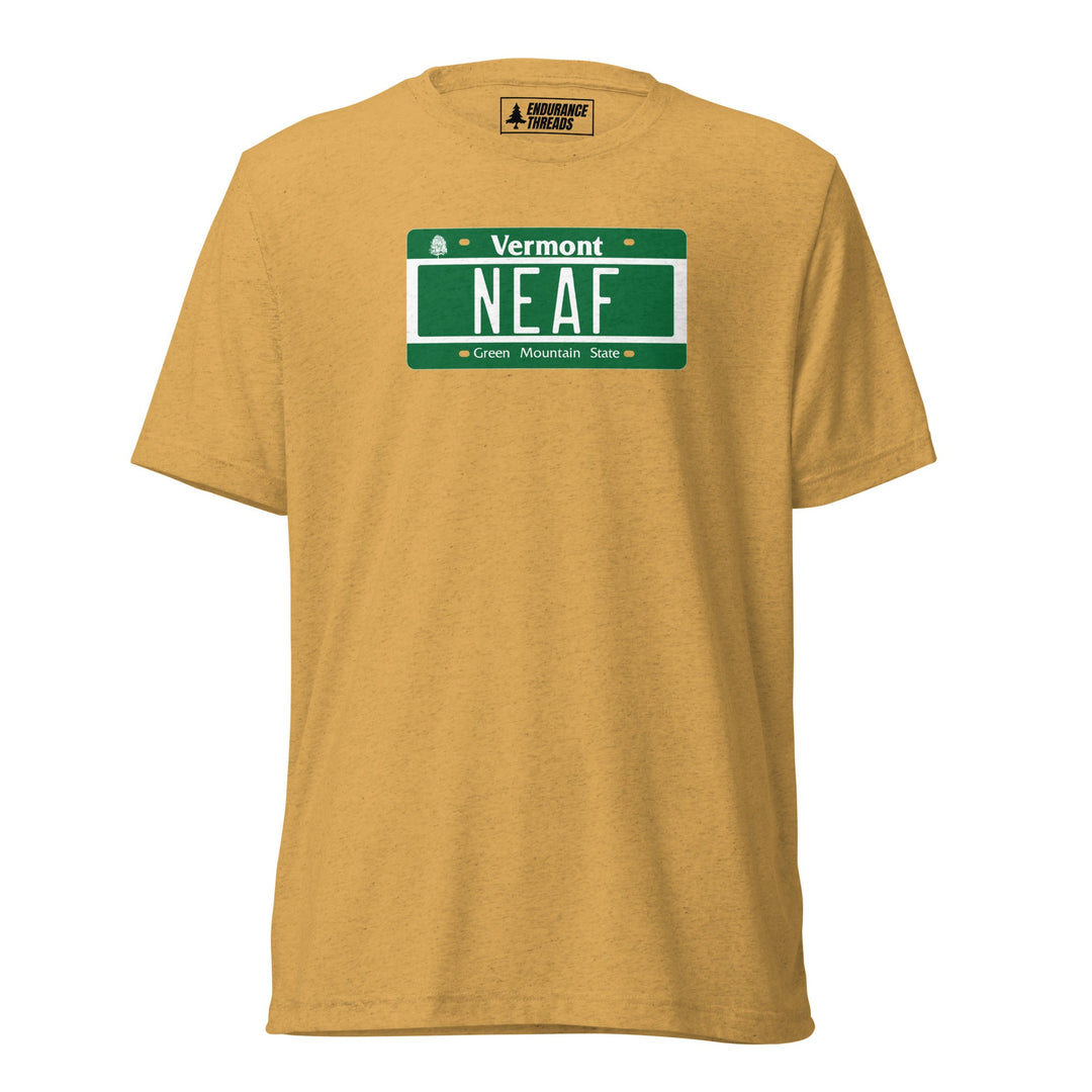 NEAF VT License Plate Tri - Blend Tee - Unisex - Endurance Threads