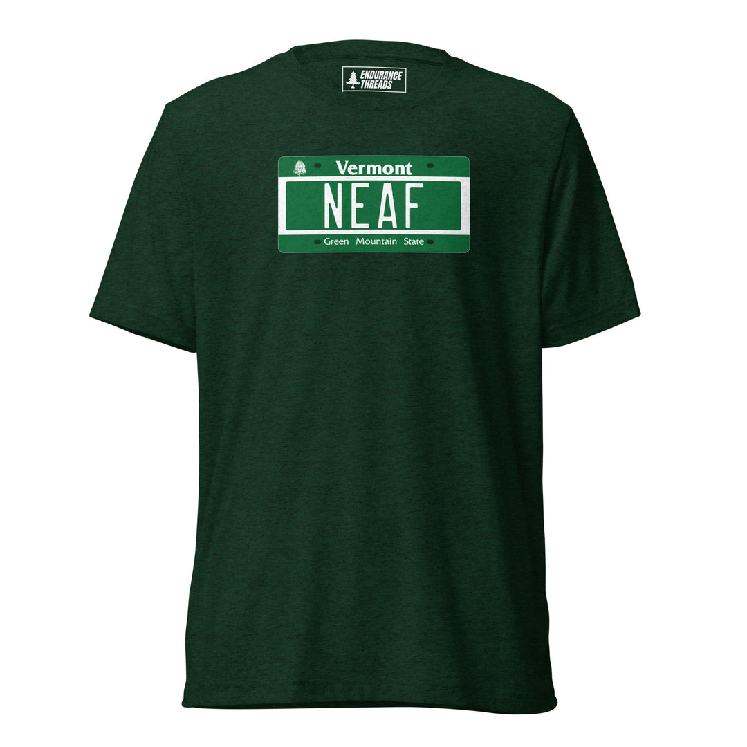 NEAF VT License Plate Tri - Blend Tee - Unisex - Endurance Threads