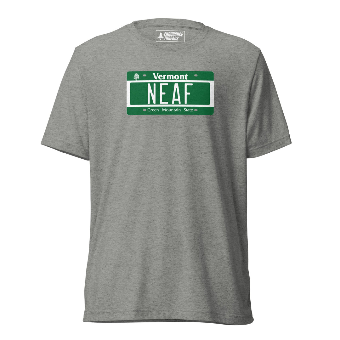 NEAF VT License Plate Tri - Blend Tee - Unisex - Endurance Threads