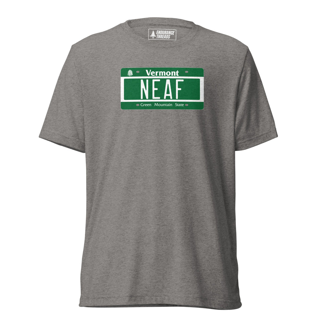 NEAF VT License Plate Tri - Blend Tee - Unisex - Endurance Threads