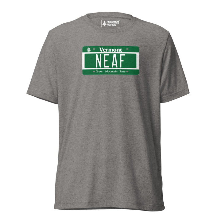 NEAF VT License Plate Tri - Blend Tee - Unisex - Endurance Threads