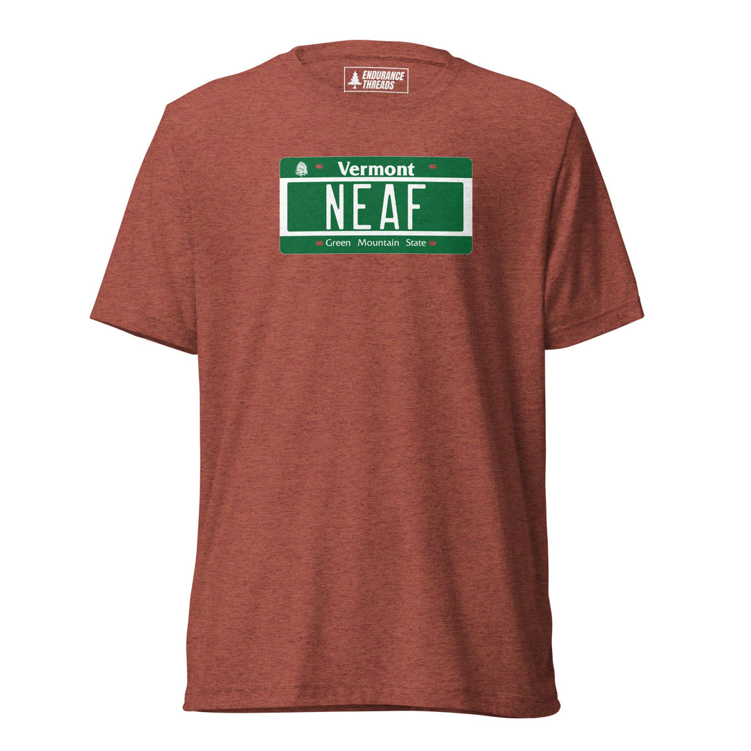 NEAF VT License Plate Tri - Blend Tee - Unisex - Endurance Threads