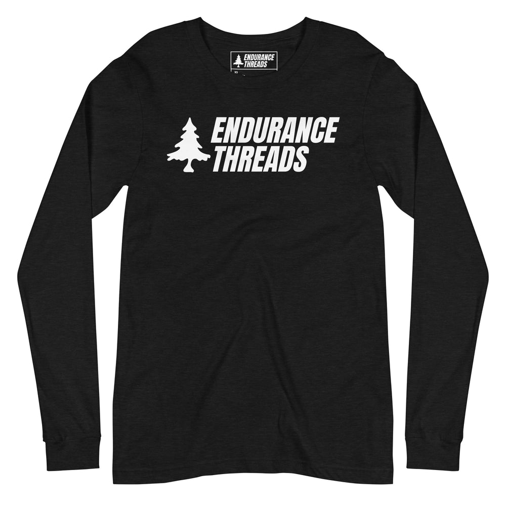 ETNE Wordmark Wht Logo LS Tee - Unisex - Endurance Threads