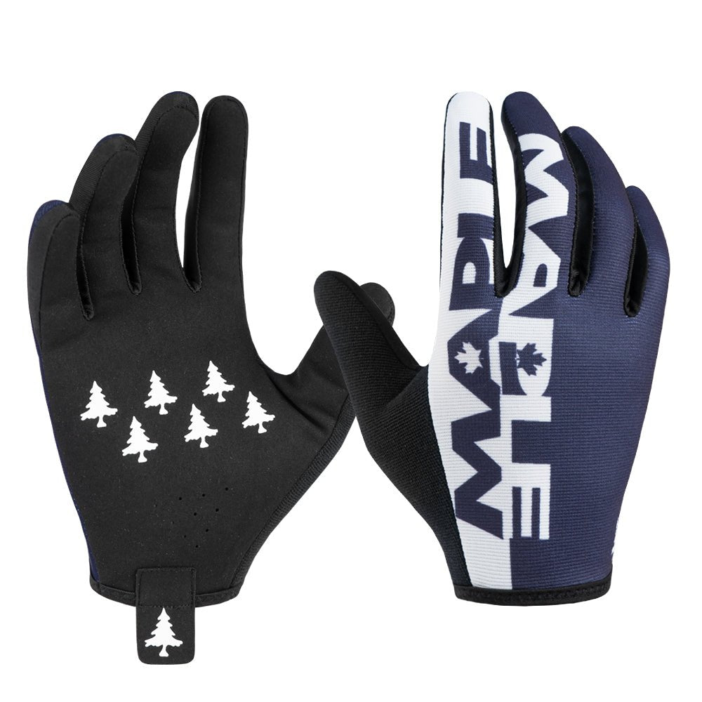 Maple Flip Gloves - Navy & White - Endurance Threads