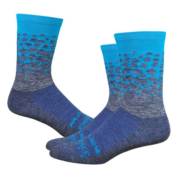 Maple LOTW Race Wool 6" Sock - Admiral/Process Blue - Endurance Threads
