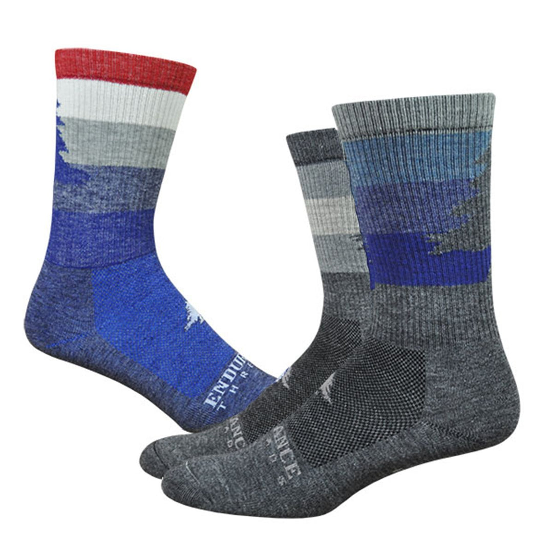 NE Stripey 6" Wool Comp Sock - Endurance Threads