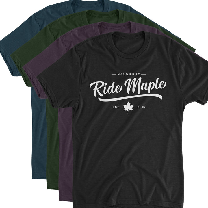 Ride Maple Classy Tee White Ink - Endurance Threads