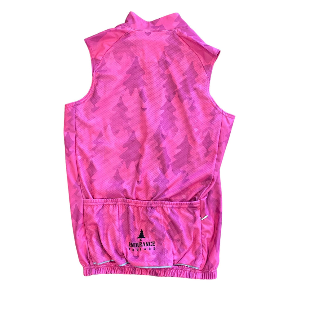 Women's HLT Camo Wind Vest - Pink - Endurance Threads